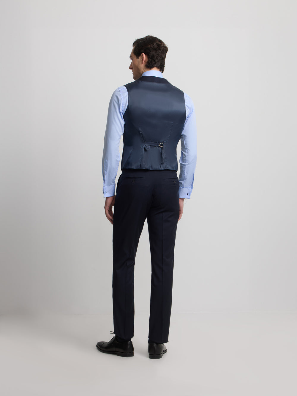 Pantalon chaque chevron bleu marine