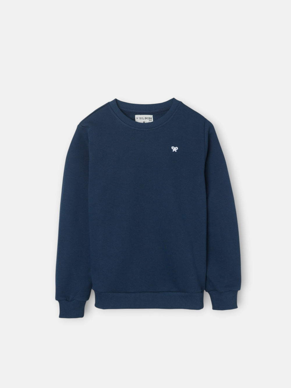 Sweatshirt kids minilogo felpo azul-marinho