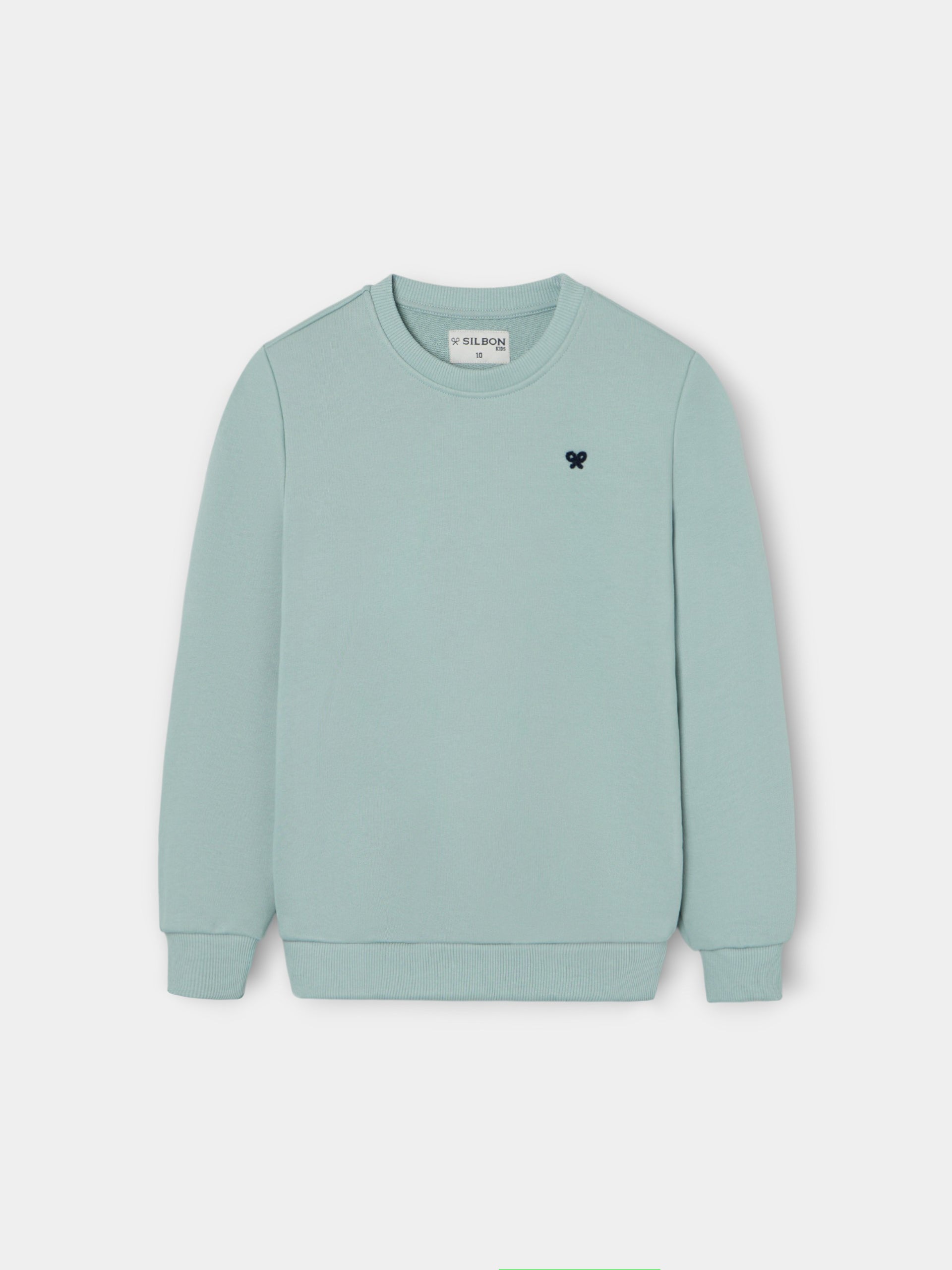Sudadera kids minilogo verde