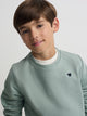 Sudadera kids minilogo verde