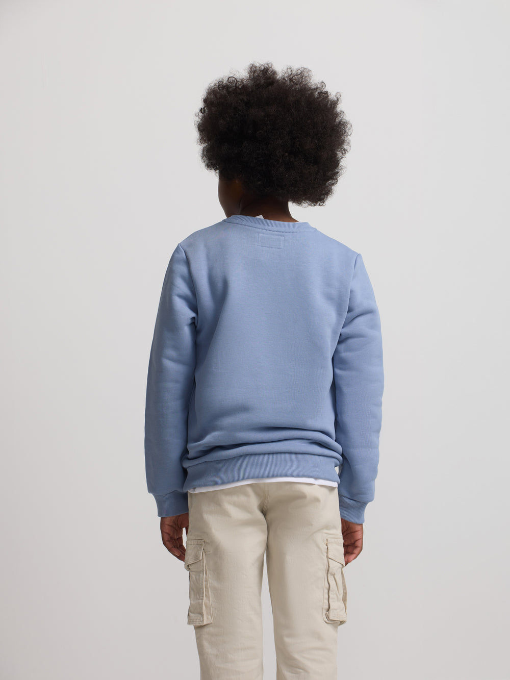 Sudadera kids minilogo azul indigo