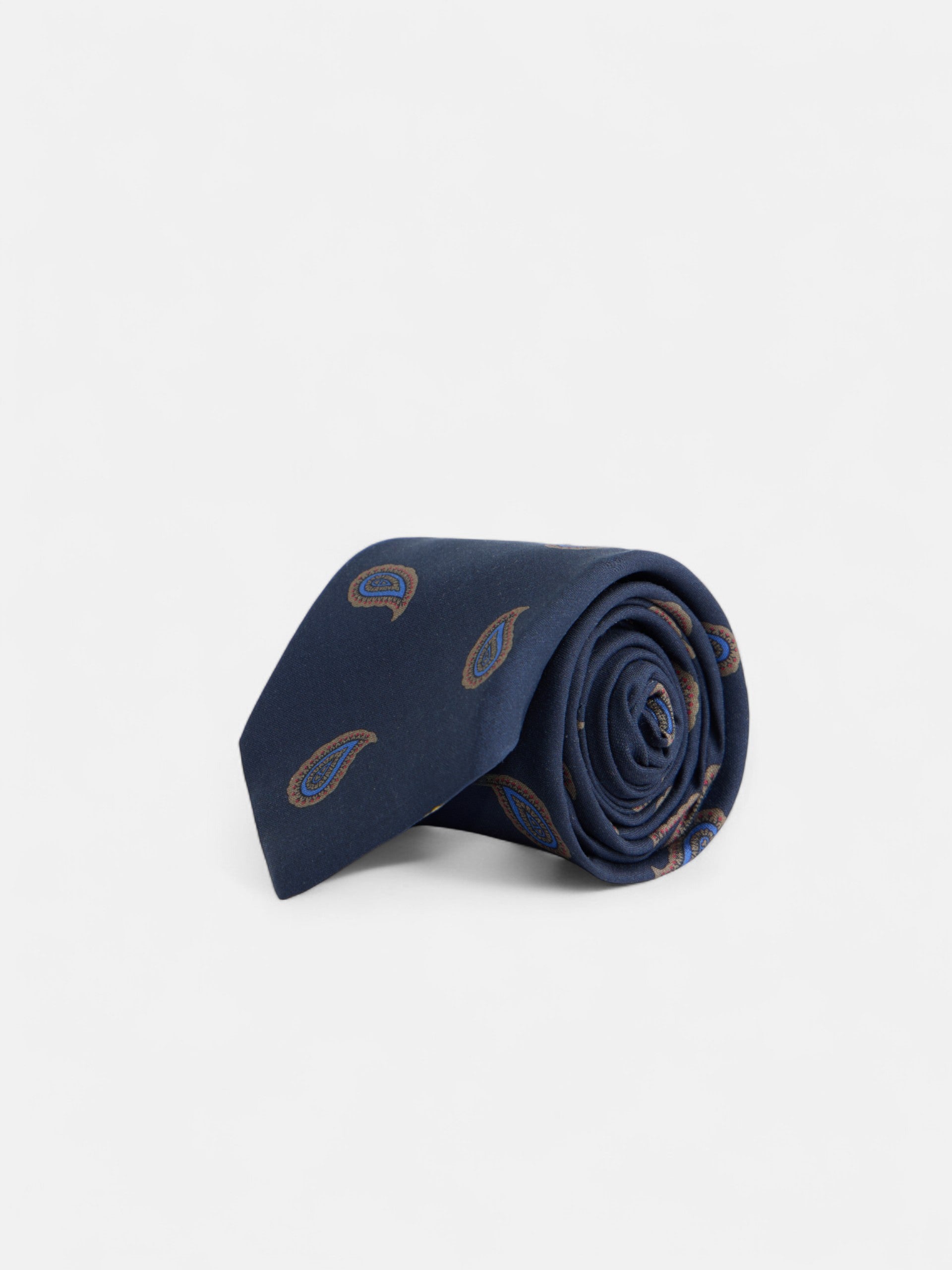 Corbata amebas azul marino