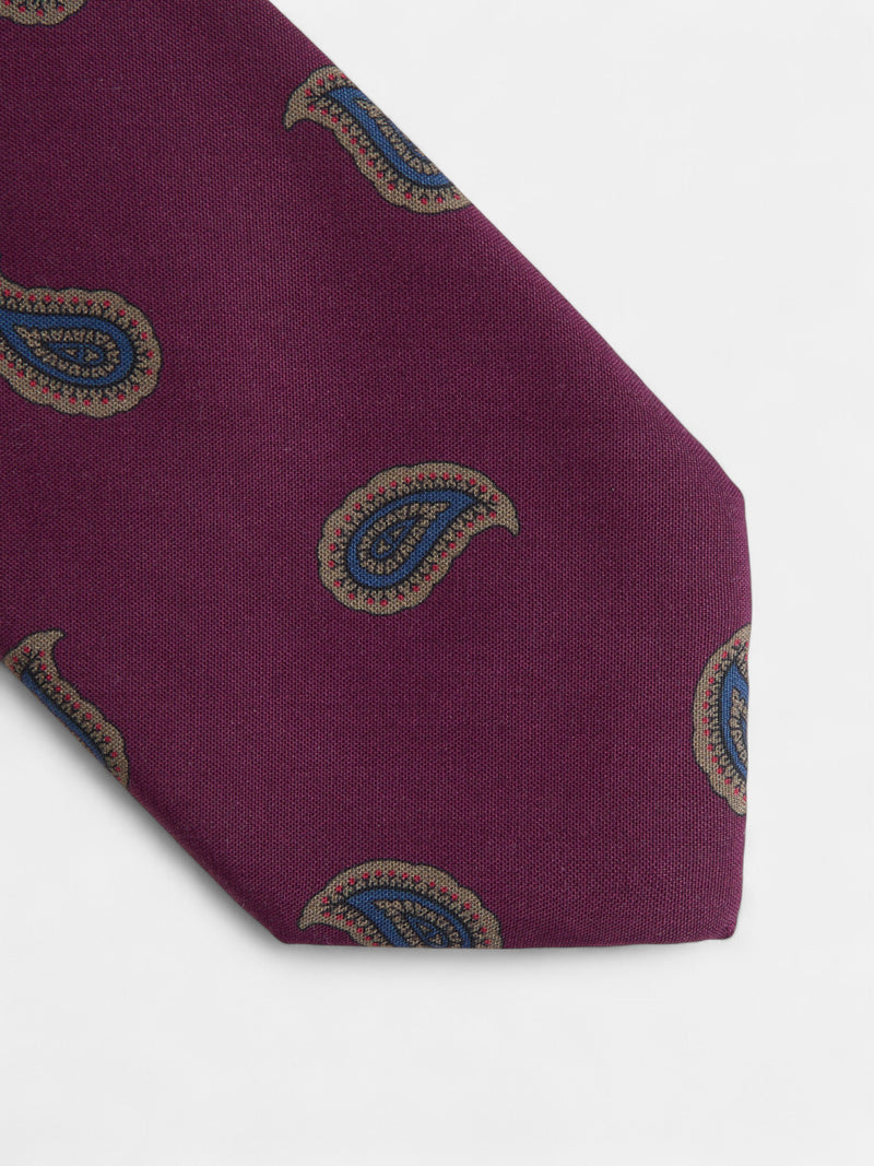 Corbata amebas burdeos