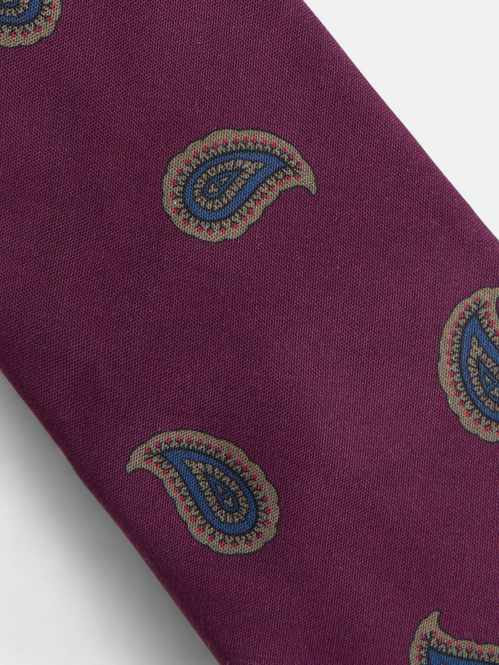 Burgundy amoeba tie