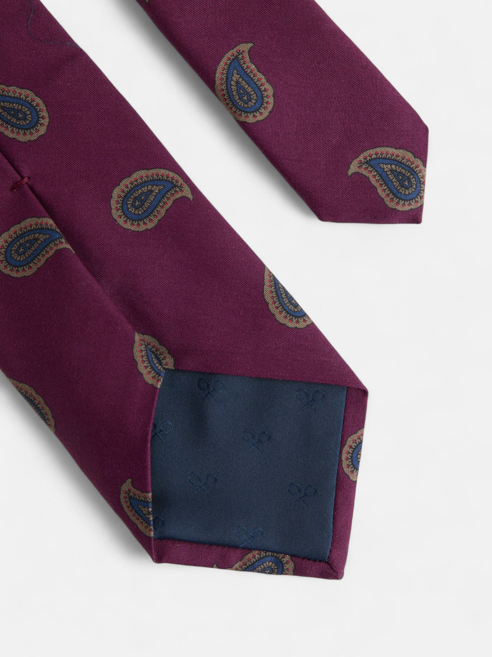 Burgundy amoeba tie