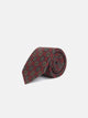 Corbata motivos ingleses burdeos