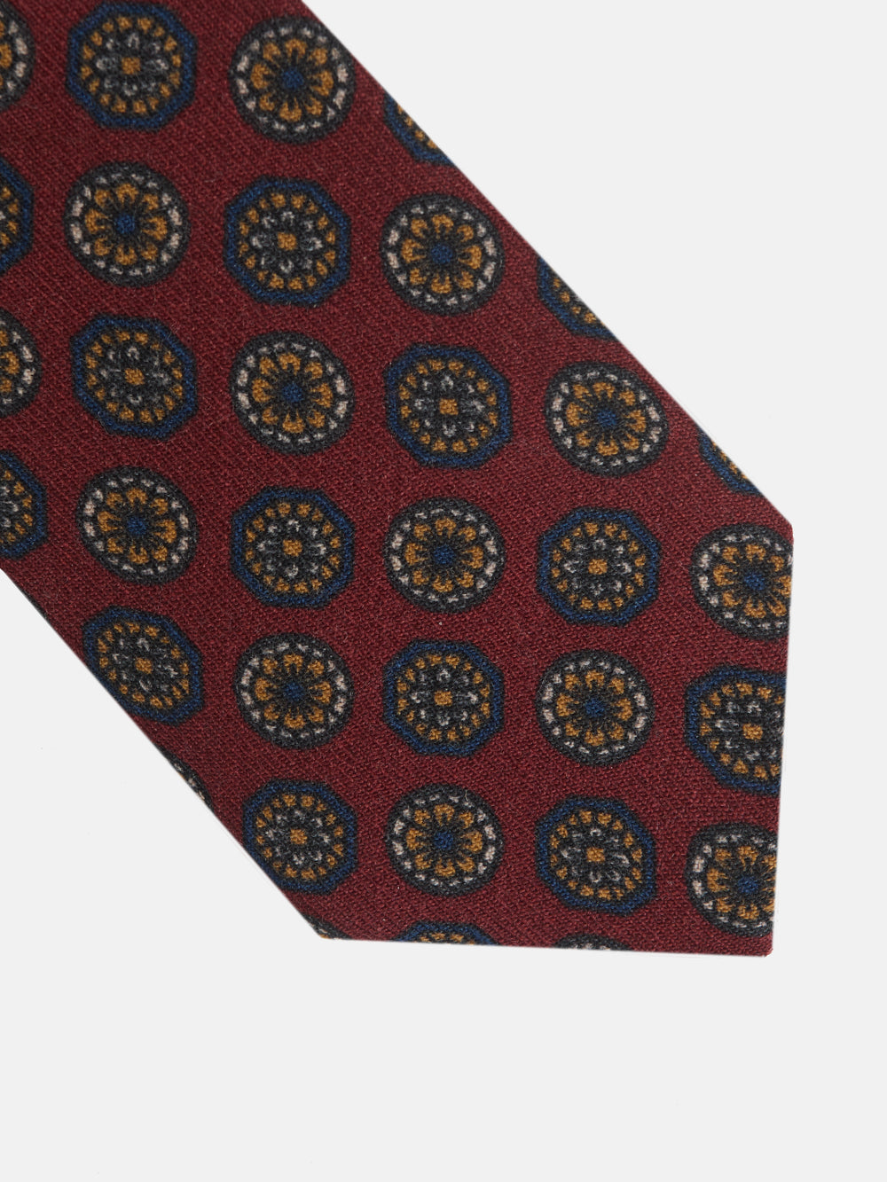 Corbata motivos ingleses burdeos