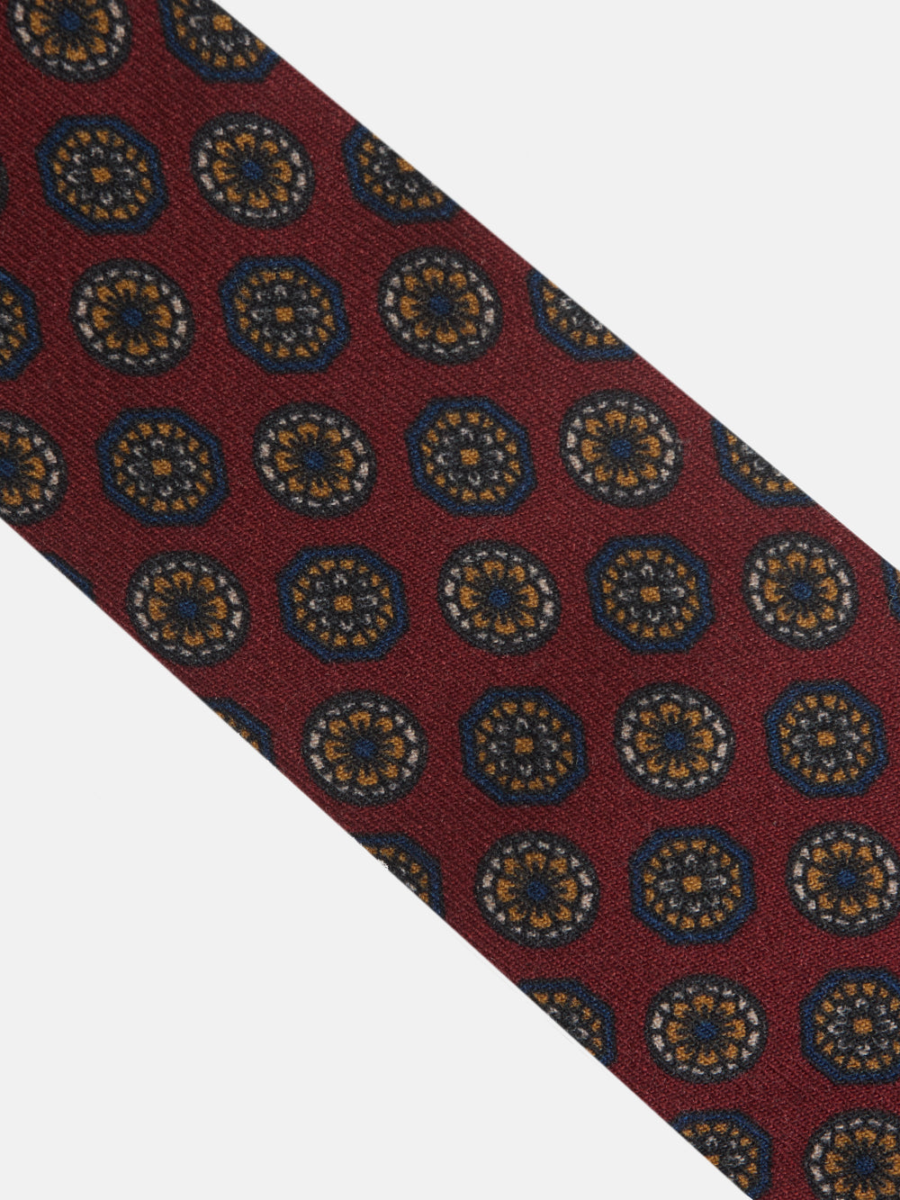 Corbata motivos ingleses burdeos