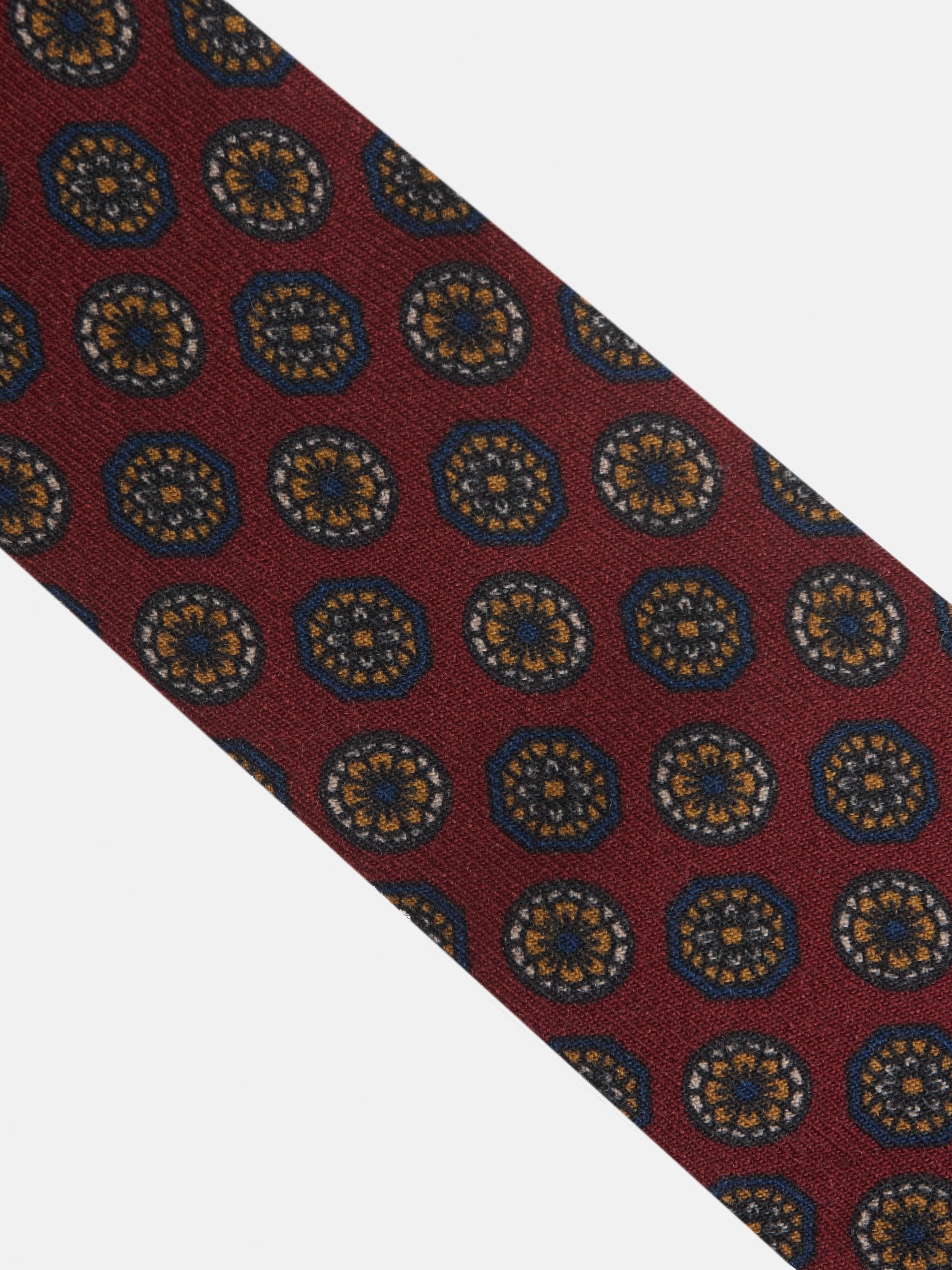 Corbata motivos ingleses burdeos