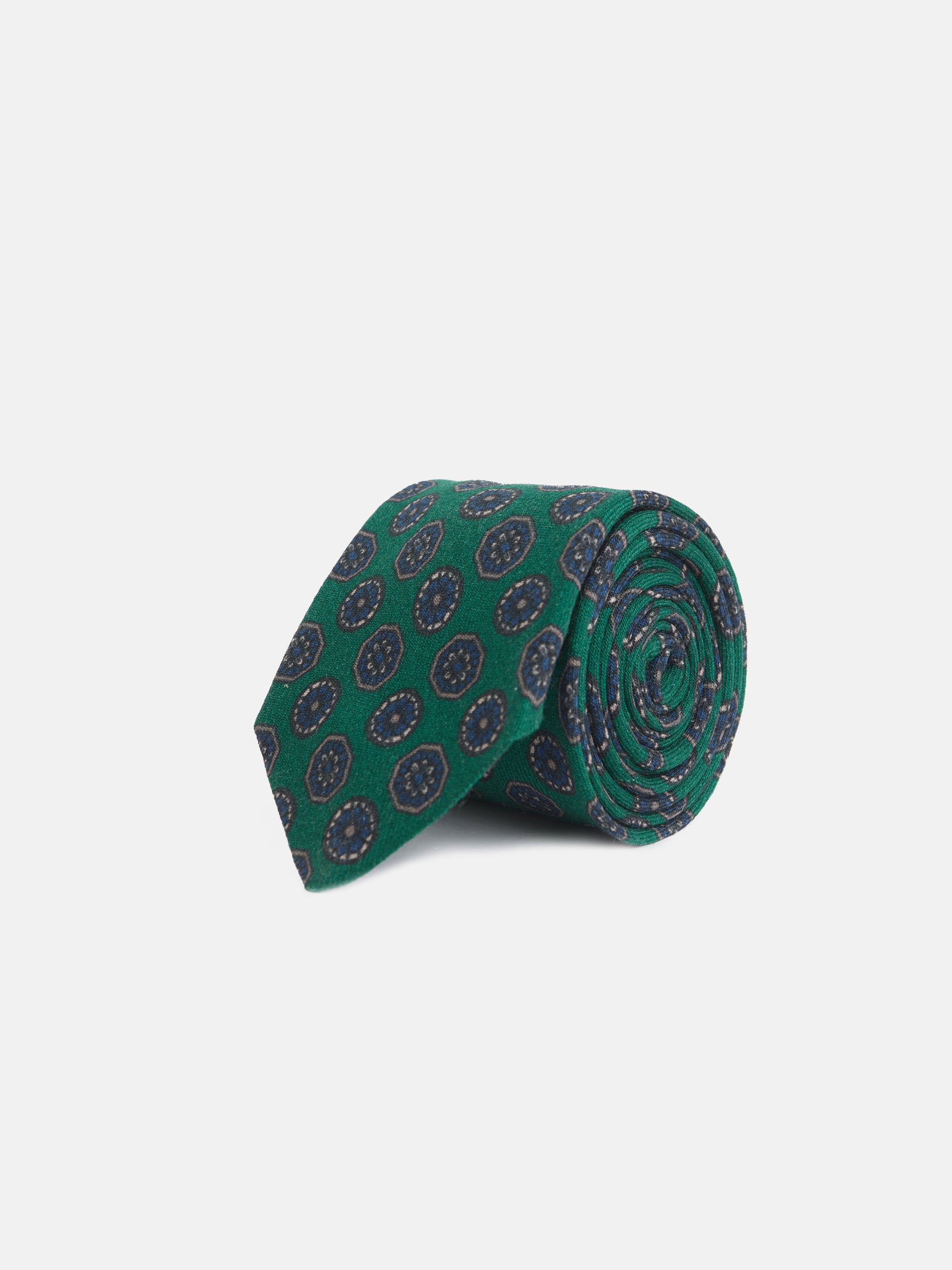 Corbata motivos ingleses verde