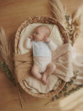 Babero baby miniraqueta azul celeste