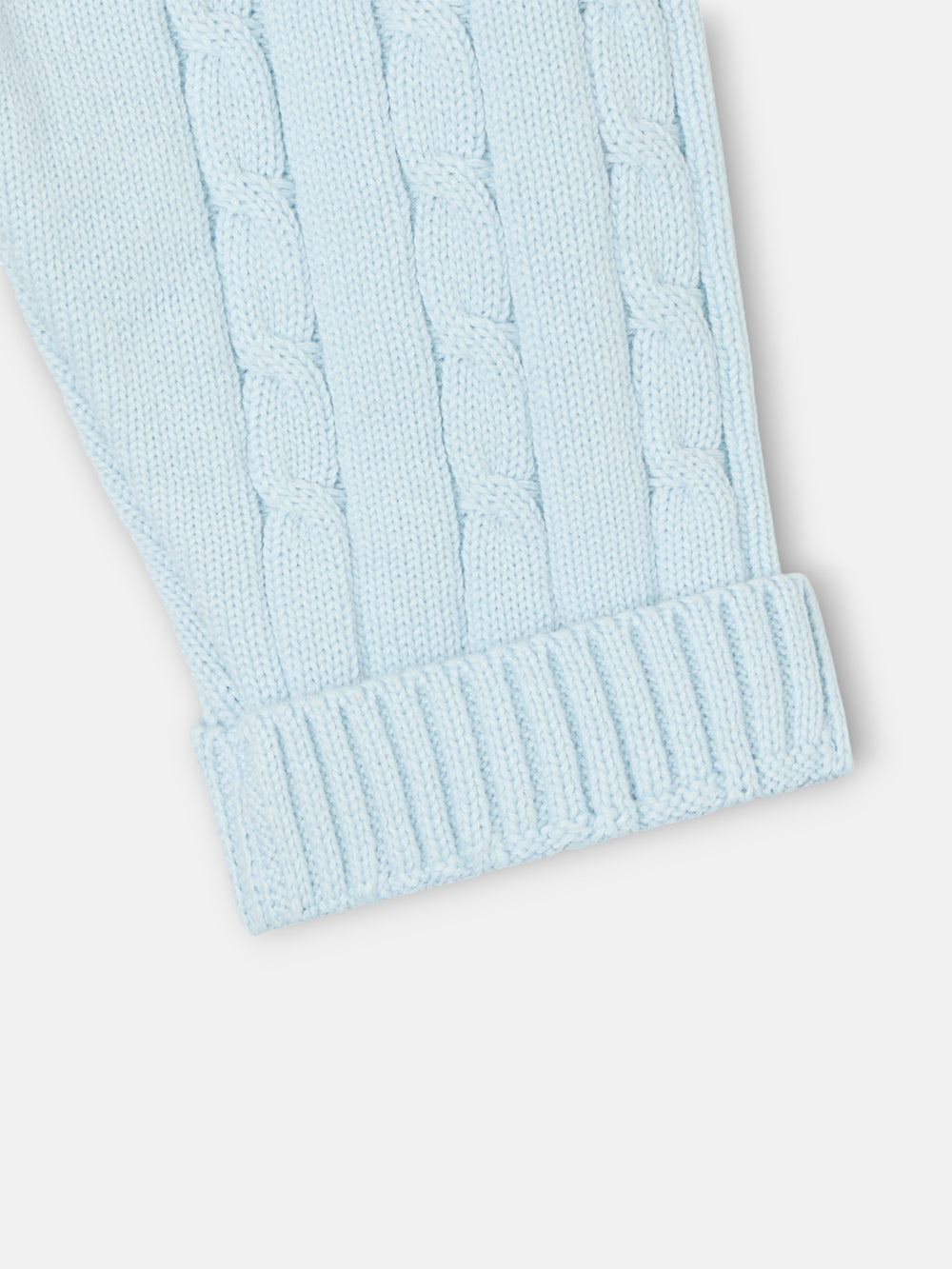 Conjunto ochos baby silbon azul celeste