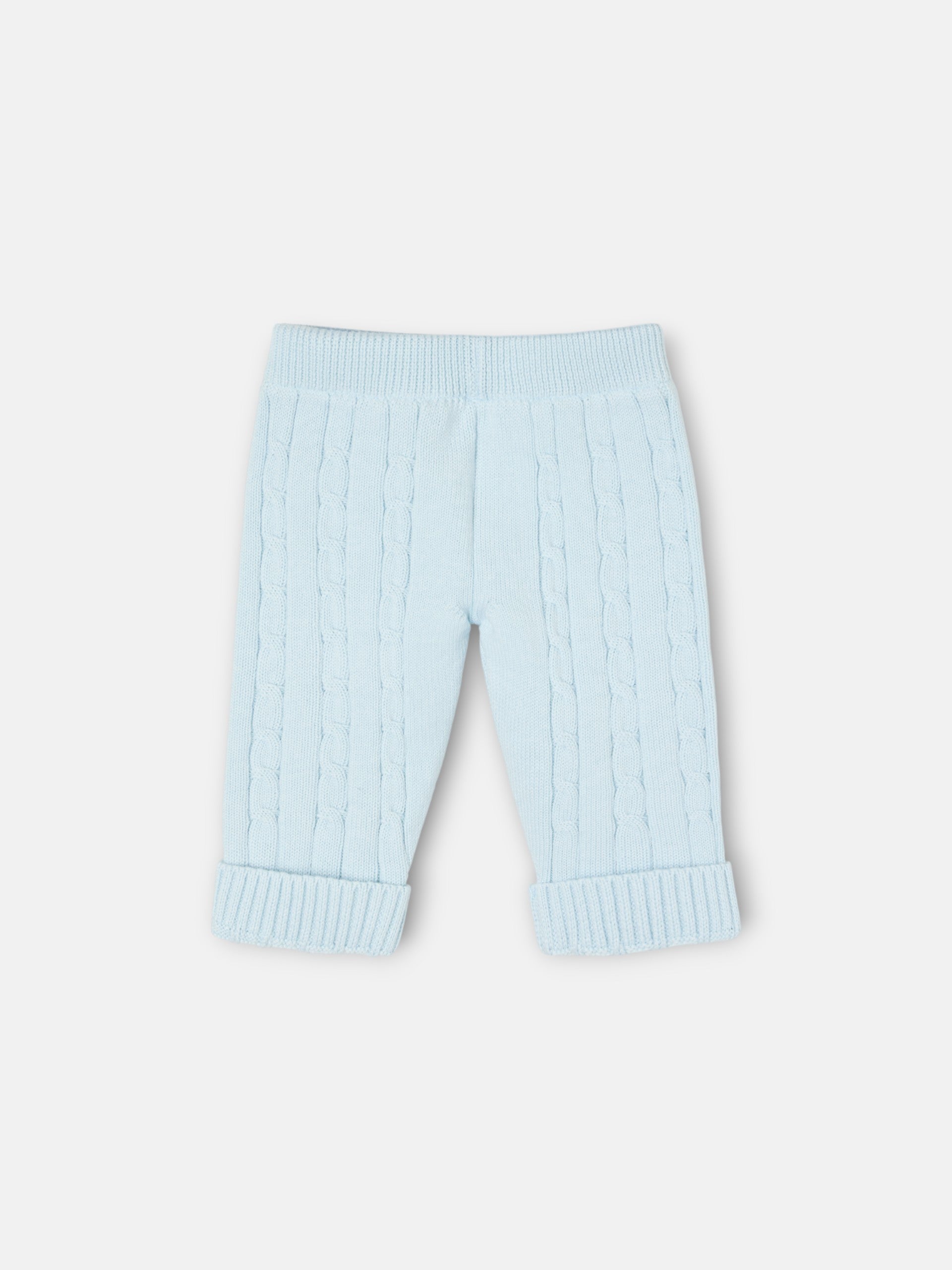 Conjunto ochos baby silbon azul celeste