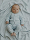 Conjunto ochos baby silbon azul celeste
