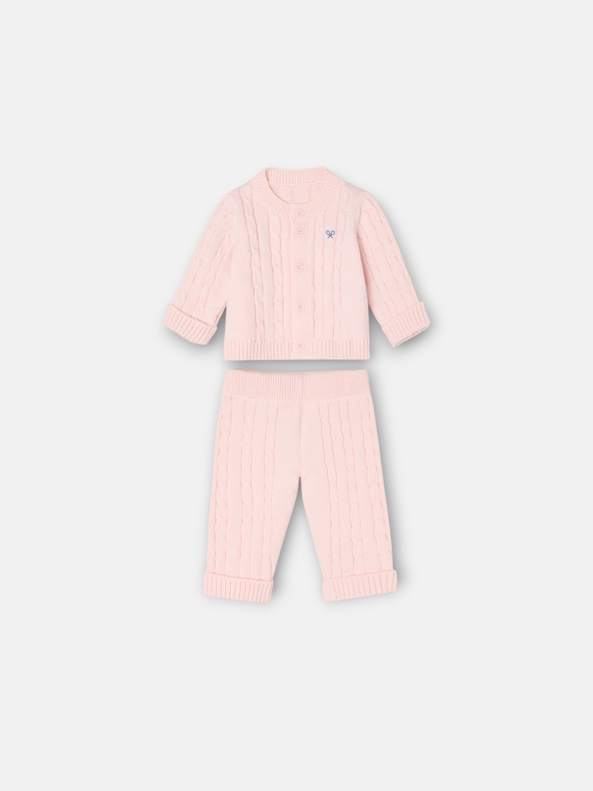 Conjunto ochos bebé silbon rosa