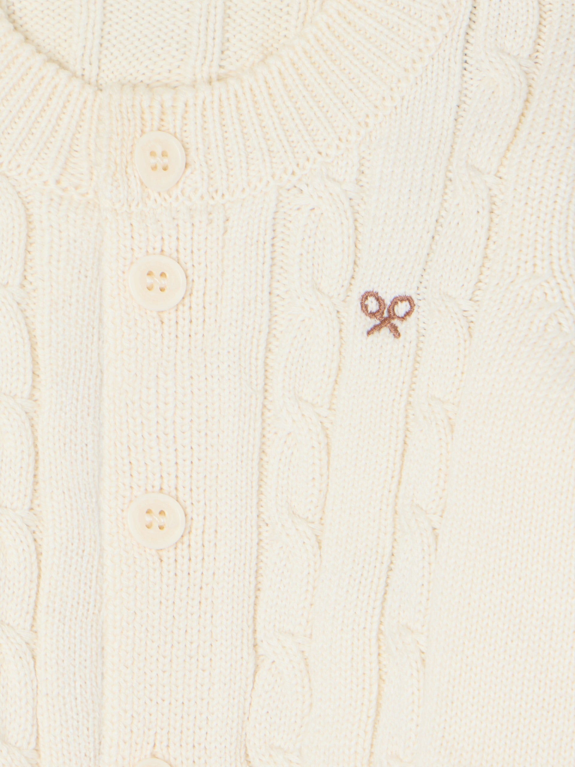 Ensemble bébé Silbon torsadé beige moyen