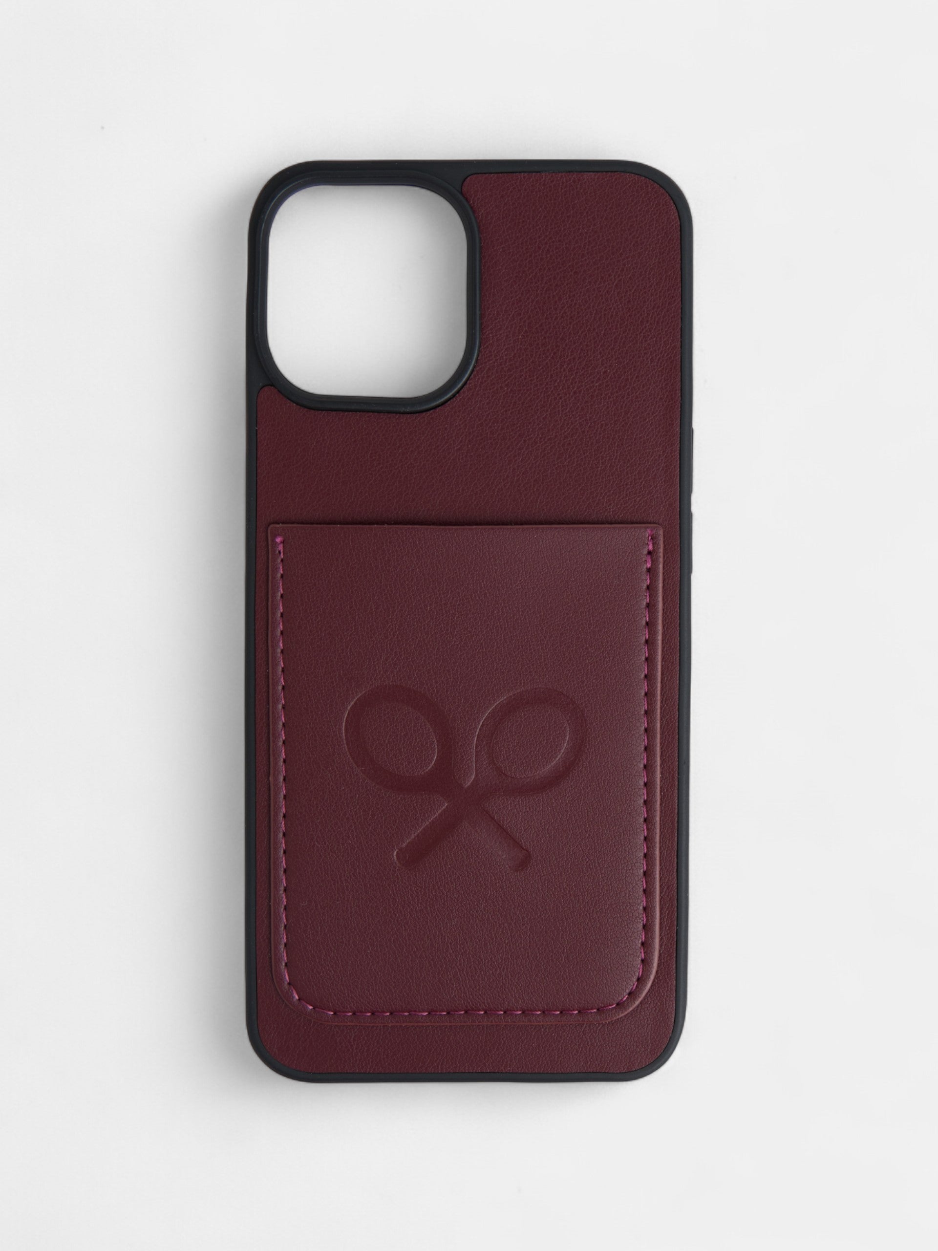 IPHONE case burgundy racket