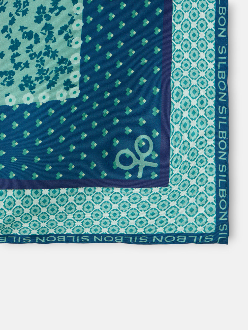 Pañuelo estampado verde