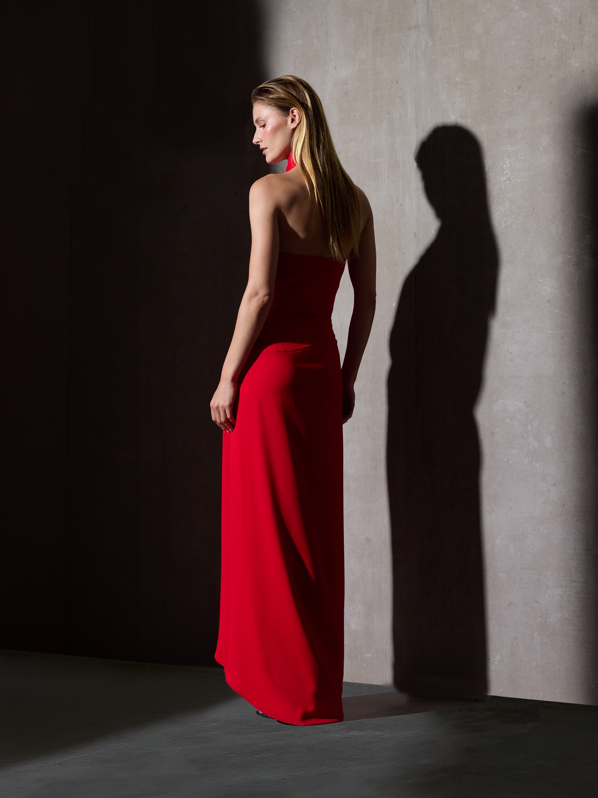 Vestido CaprileXSilbon halter vermelho
