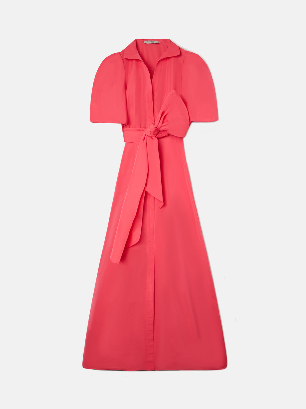 CaprileXSilbon red taffeta shirt dress