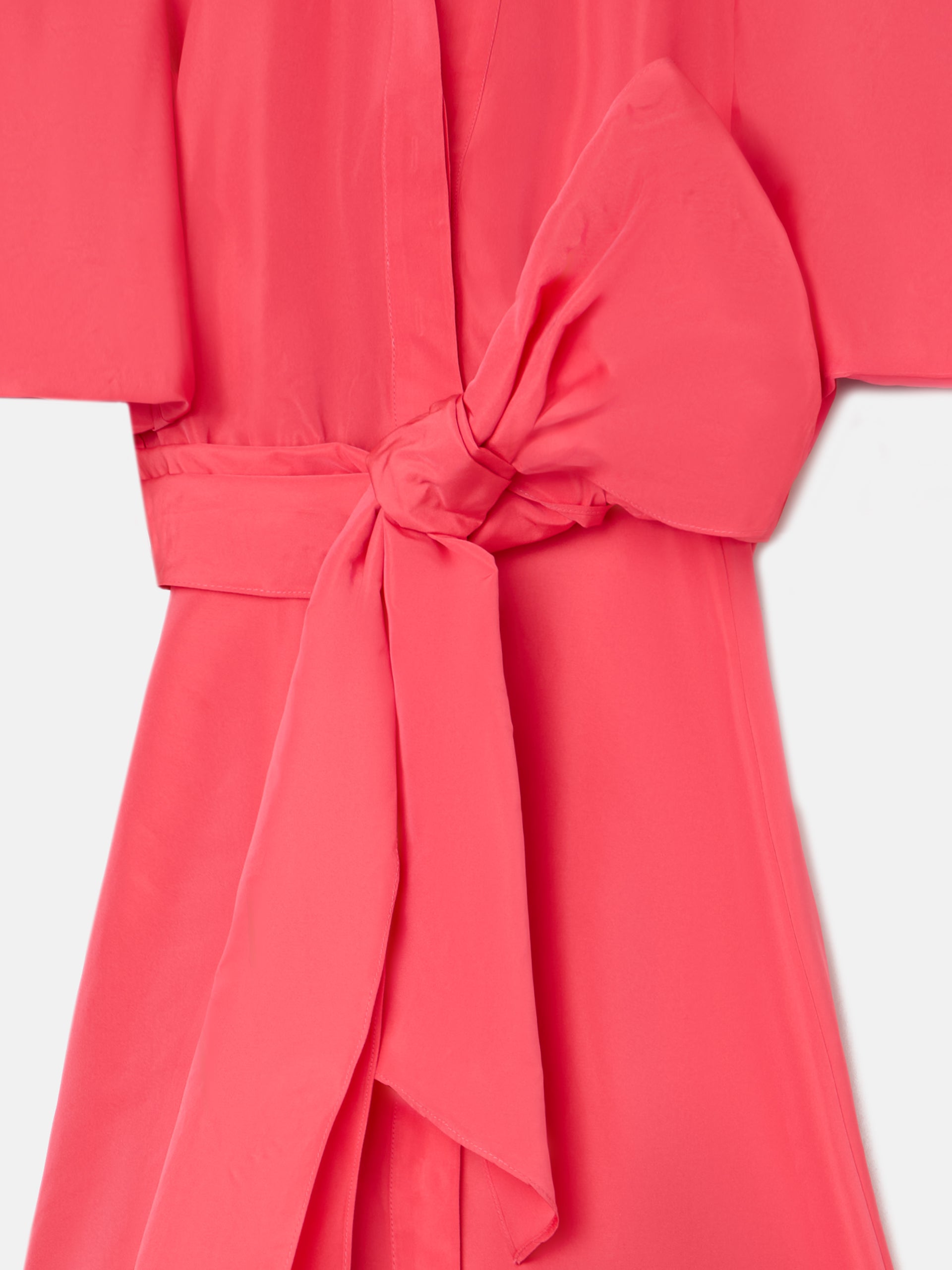 Vestido CaprileXSilbon camisero tafeta rojo