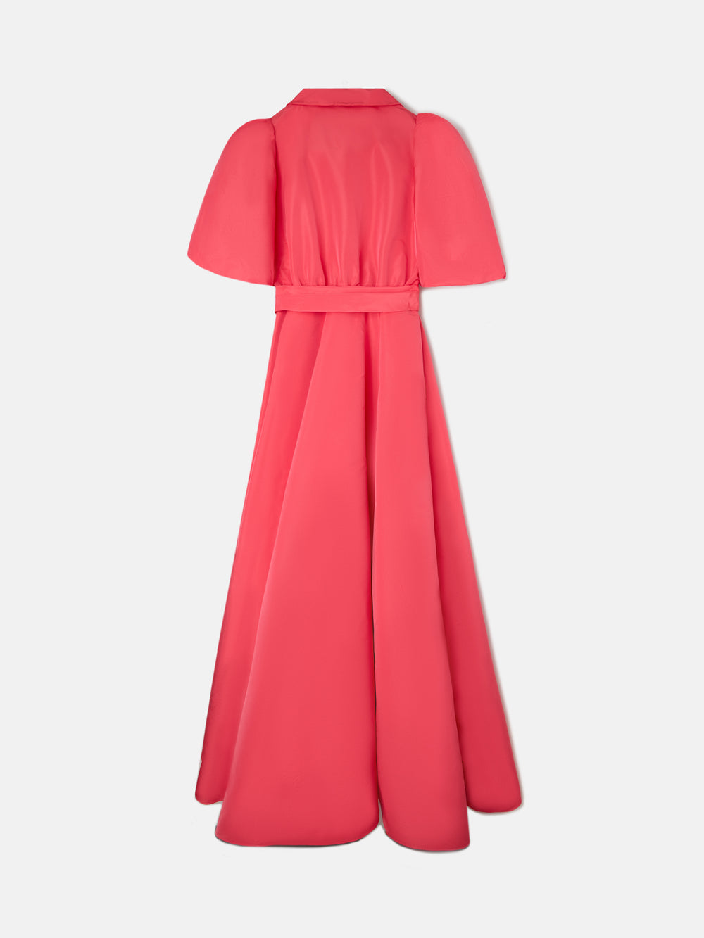CaprileXSilbon red taffeta shirt dress