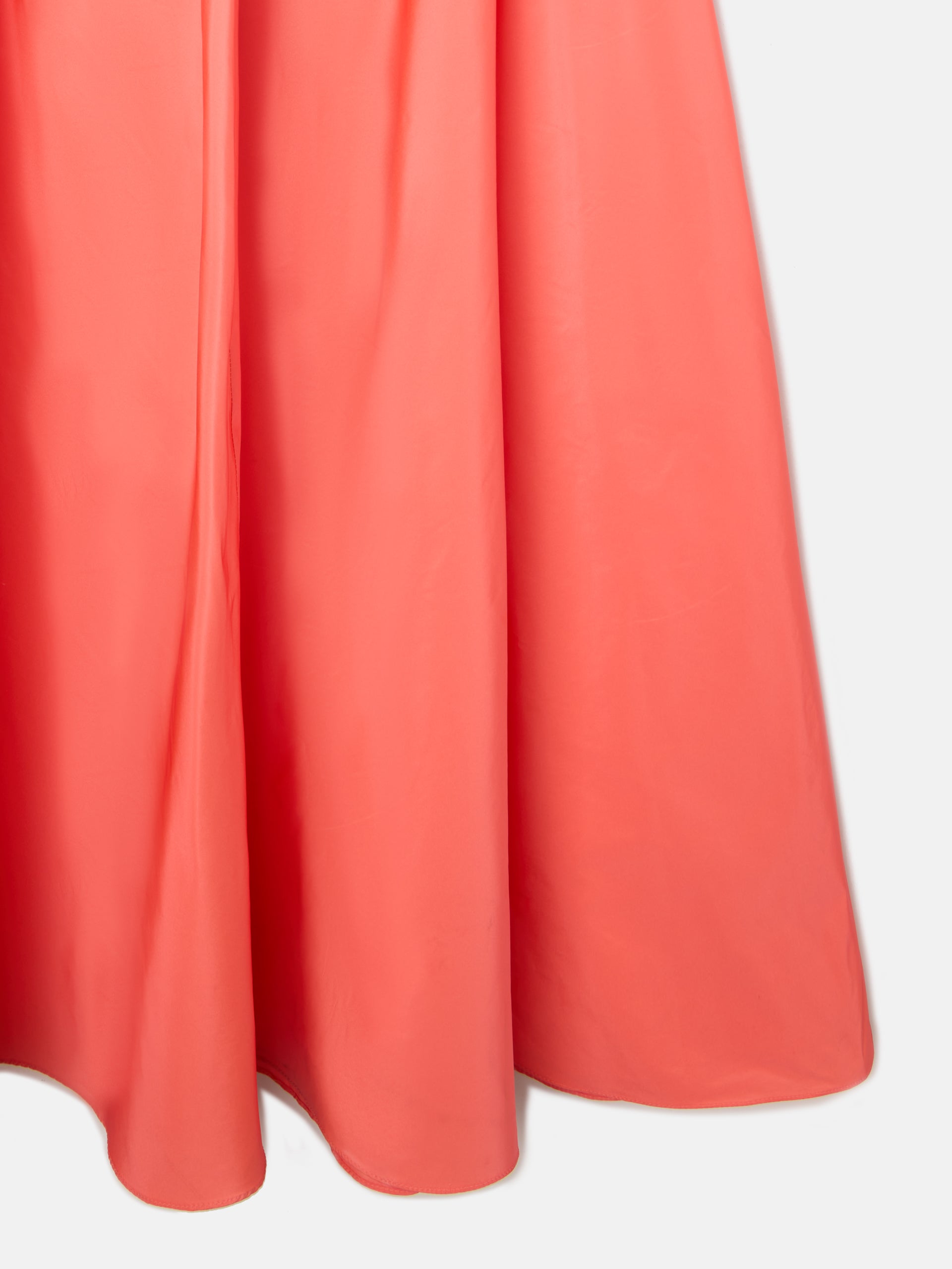 Jupe CaprileXSilbon taffetas corail