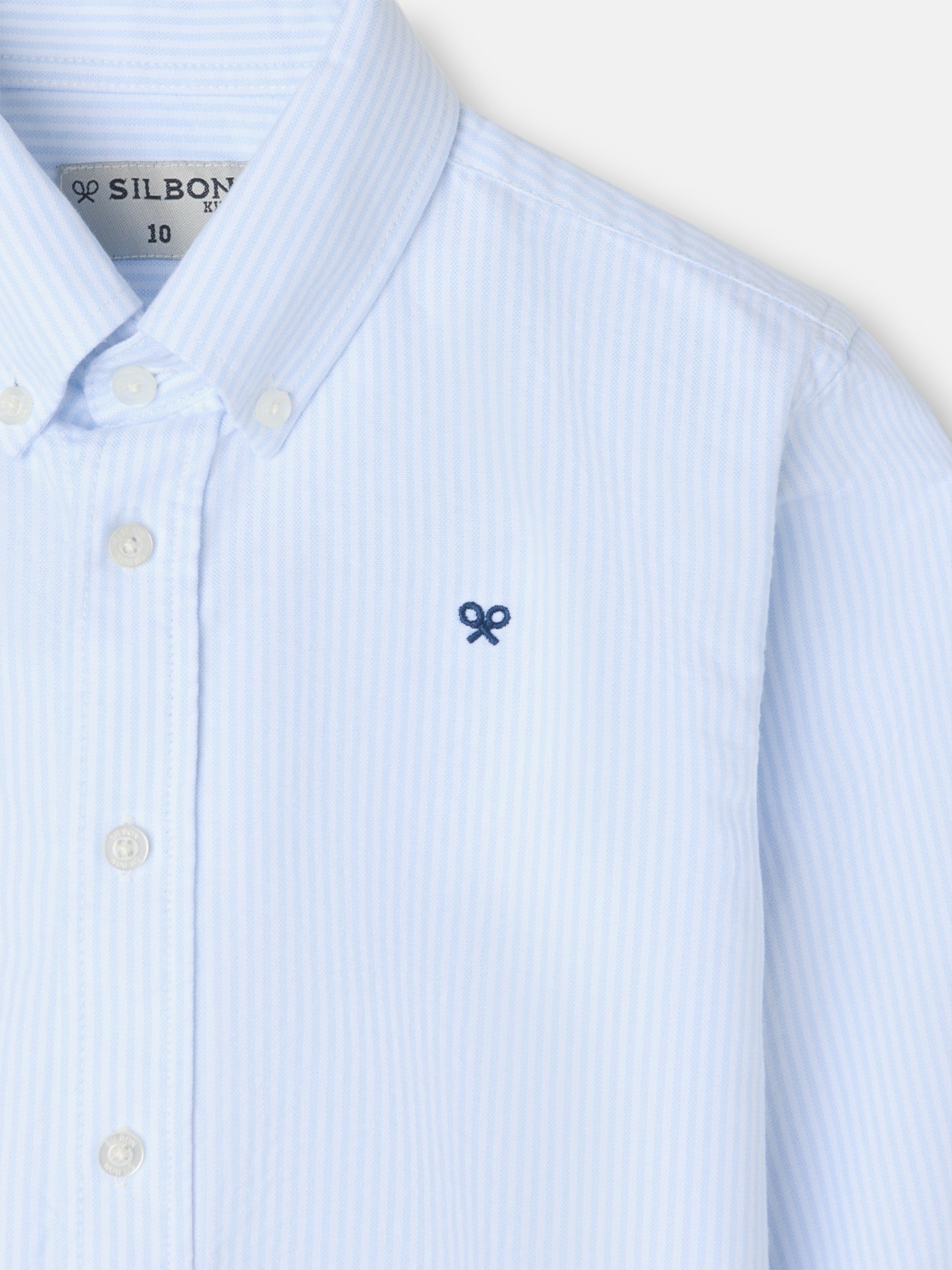 Camisa sport kids oxford raya celeste