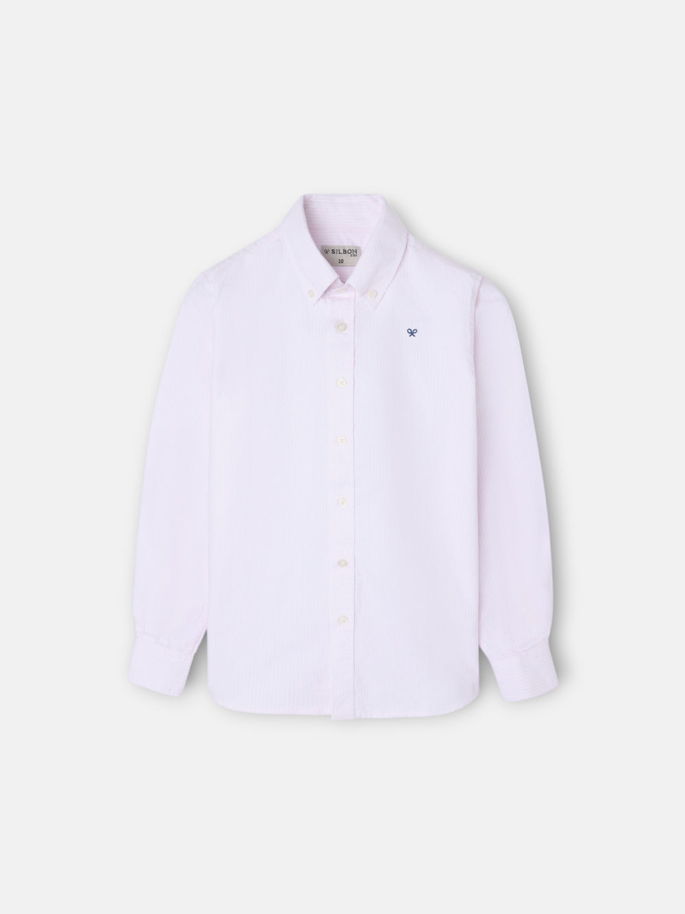Kids' sport oxford shirt with pink racket stripes