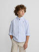 Camisa sport kids oxford rayas azul navy