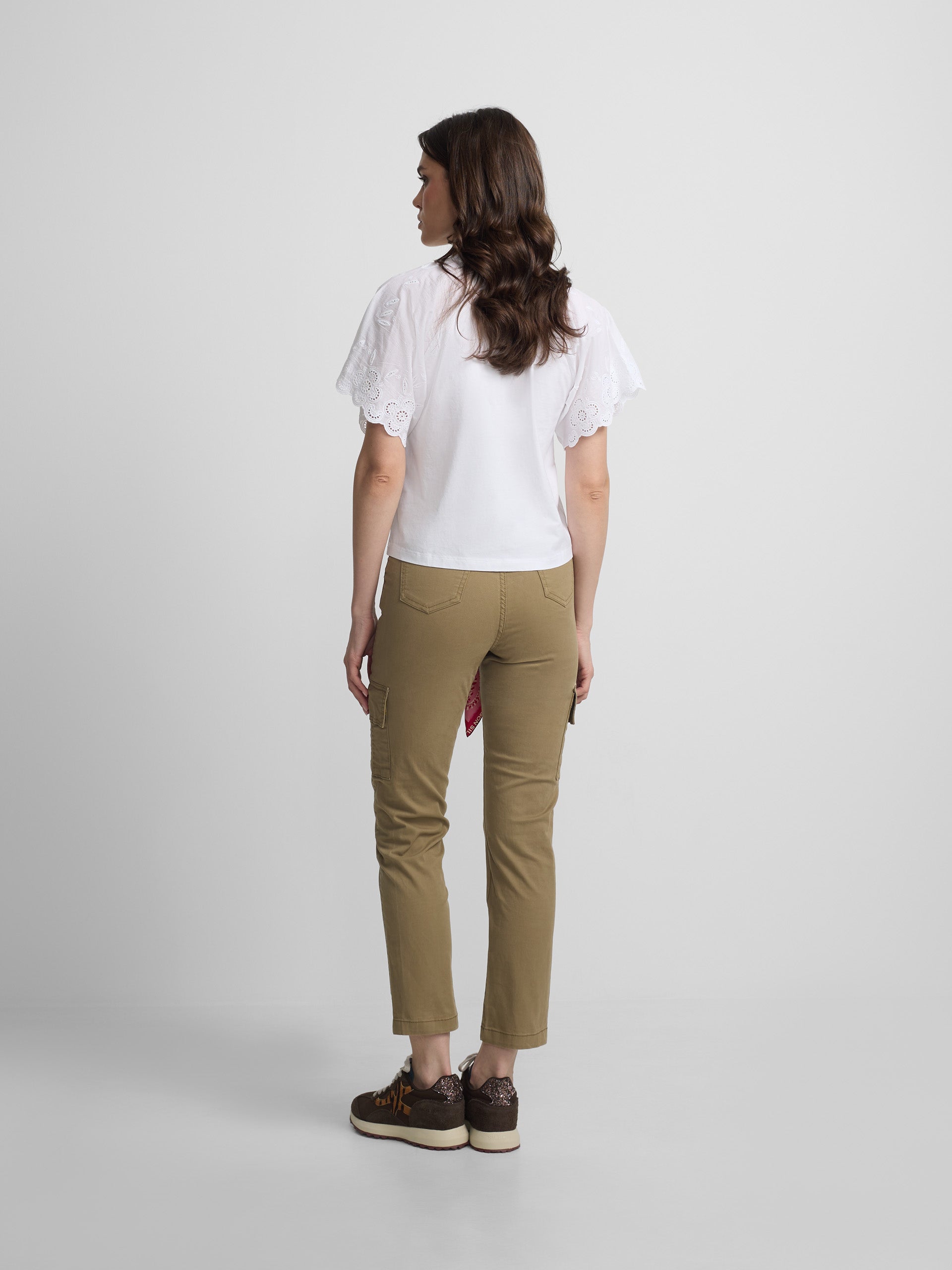 Pantalon cargo beige