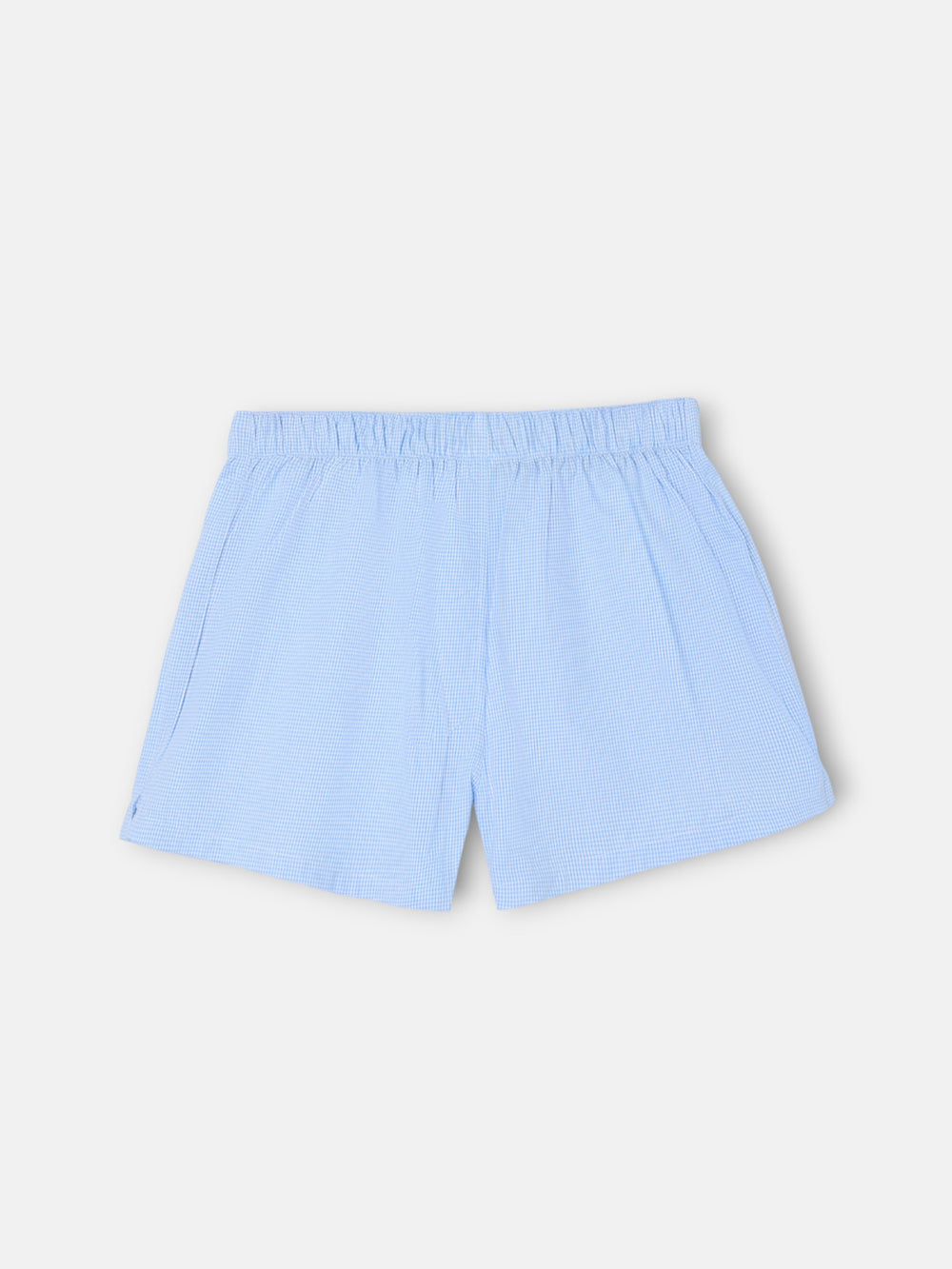 Light blue mini checkered boxer