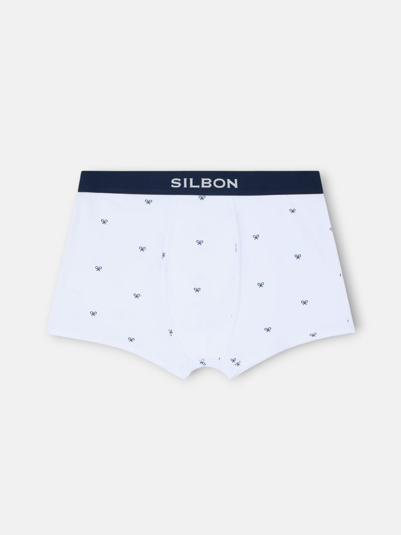Boxer raquettes blanc