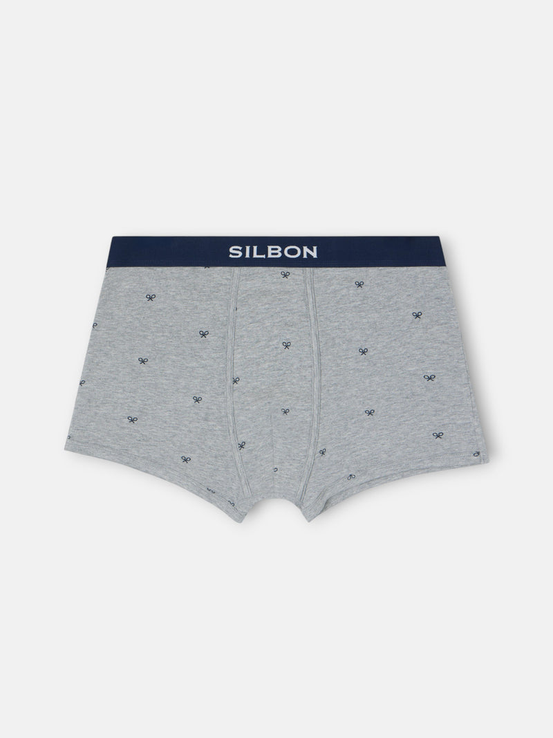 Boxer raquetas gris