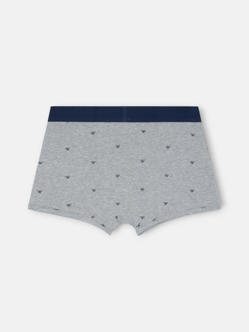 Boxer raquetas gris