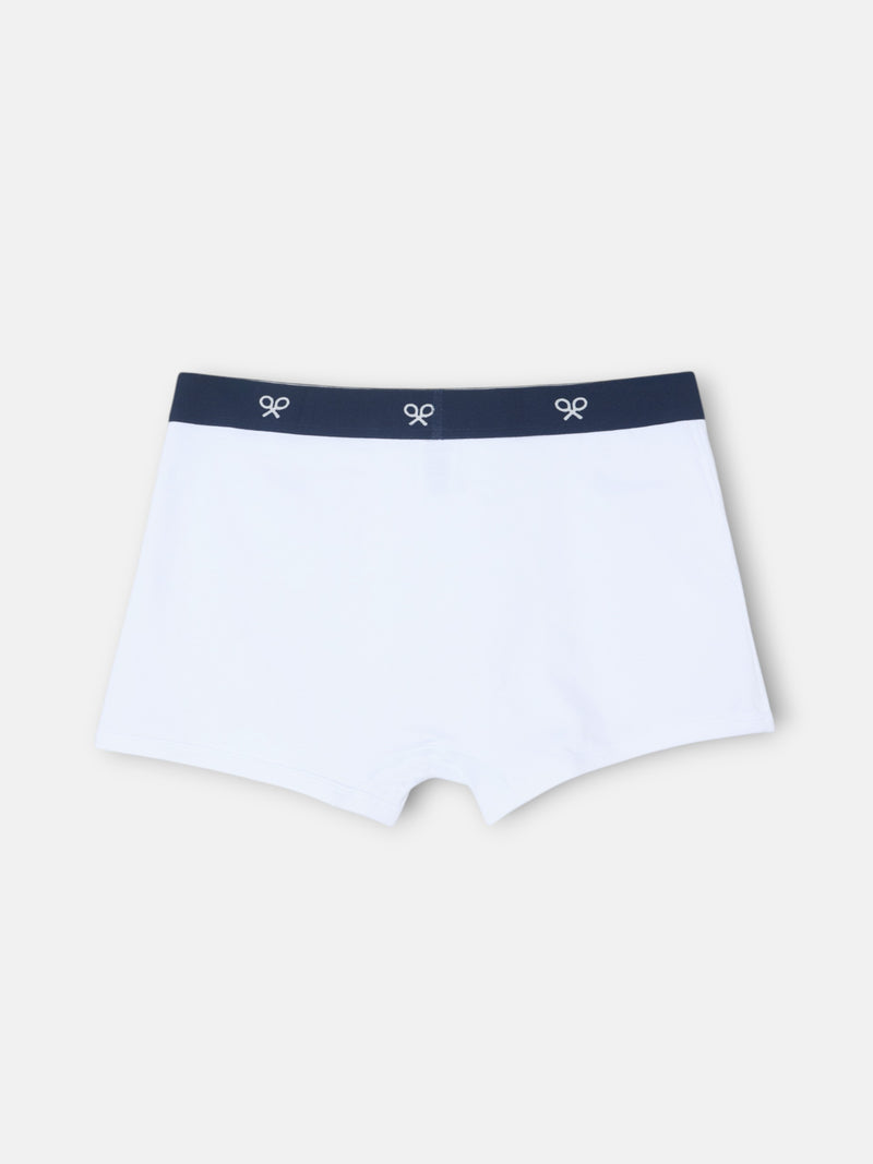Boxer liso blanco