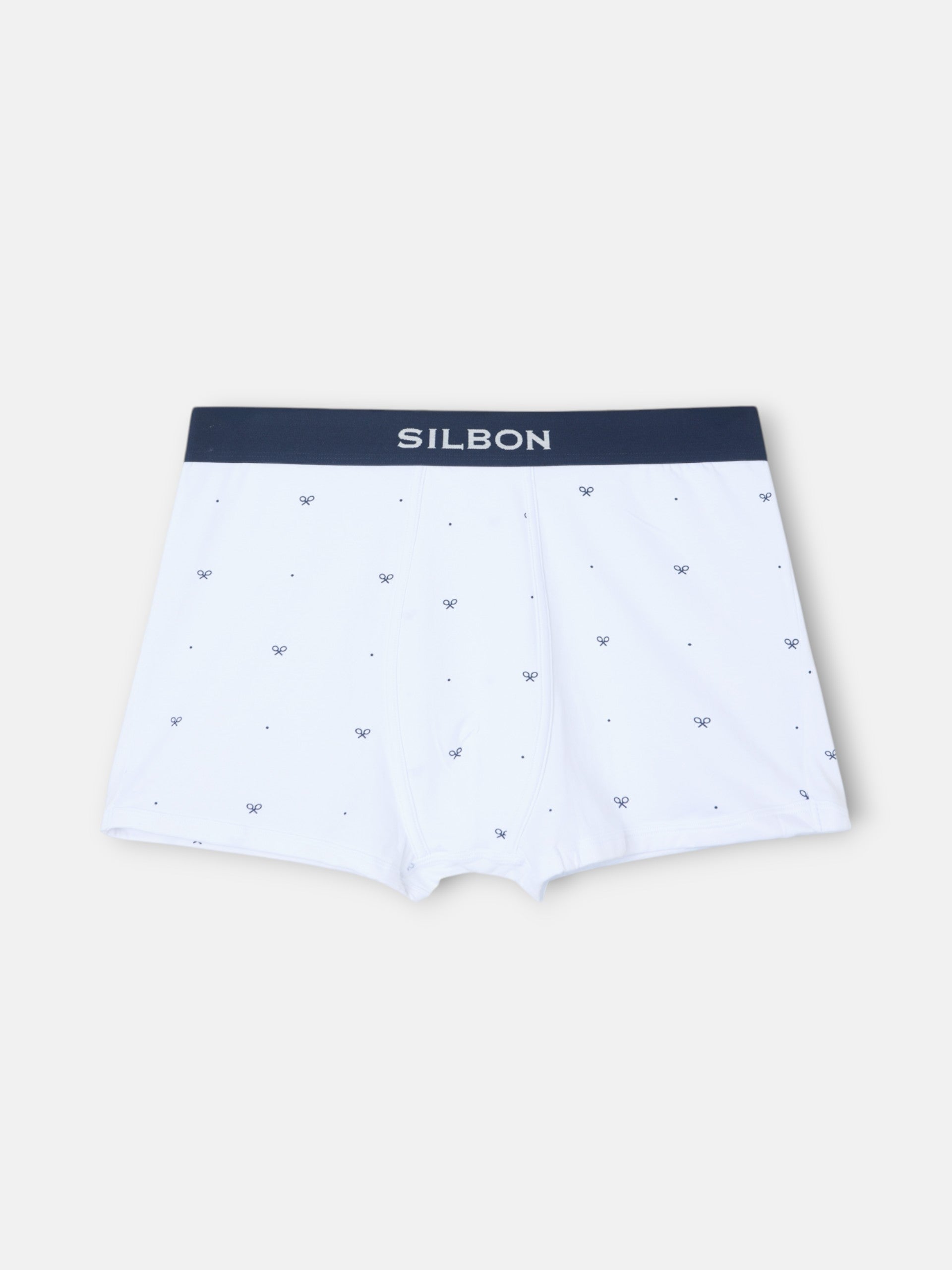 White dotted rackets boxer