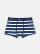 Navy striped boxer