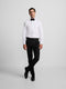Classic black double-breasted tuxedo trousers
