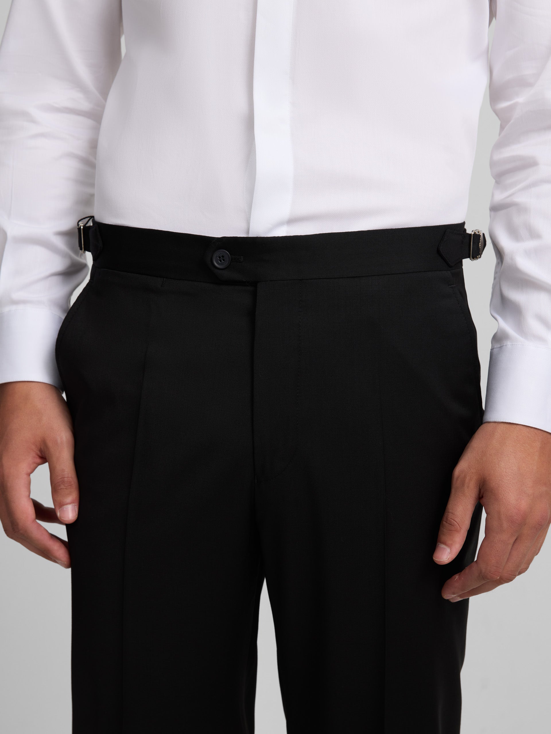 Pantalon esmoquin cruzado classic negro
