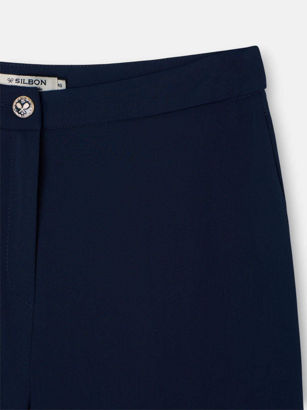 Classic navy blue women's trousers
