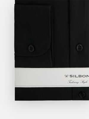 Plain black dress shirt