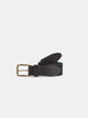 Indigo blue canvas leather belt