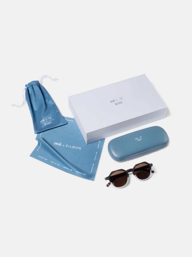 Lunettes de soleil MOxSILBON kids Buck bicolores bleu
