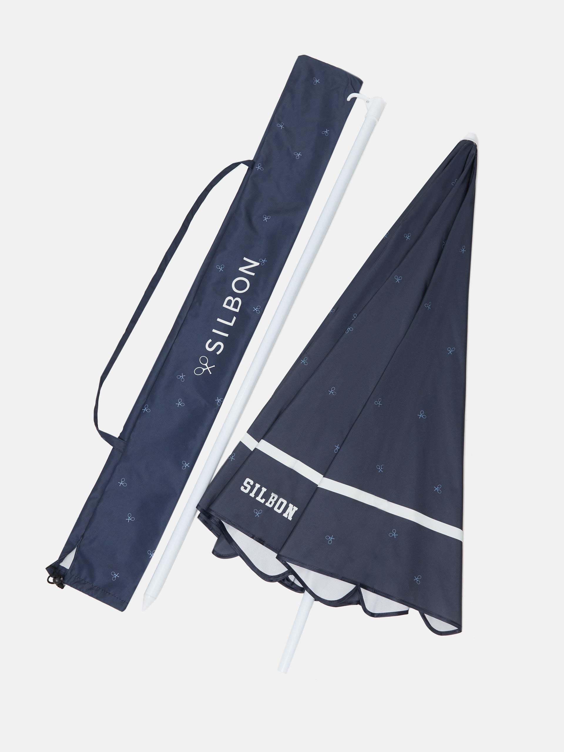 Silbon navy blue beach umbrella