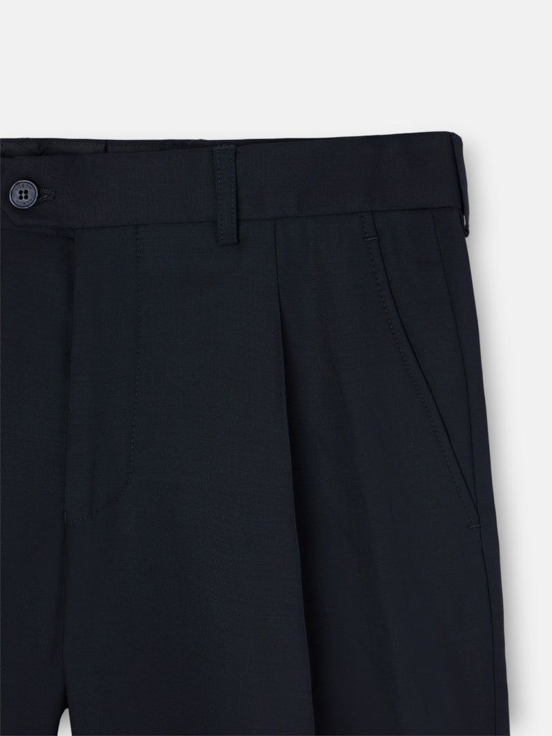 Pantalon traje cruzado stretch navy