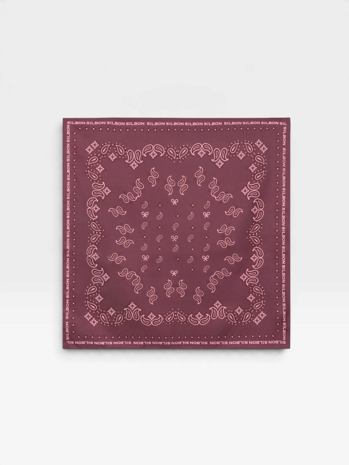 Pañuelo estampado rosa