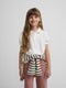 Polo fille classique blanc