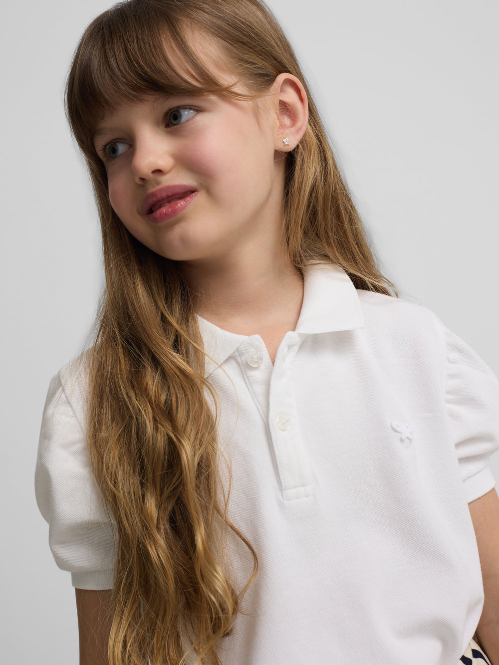 Polo girl clasico blanco