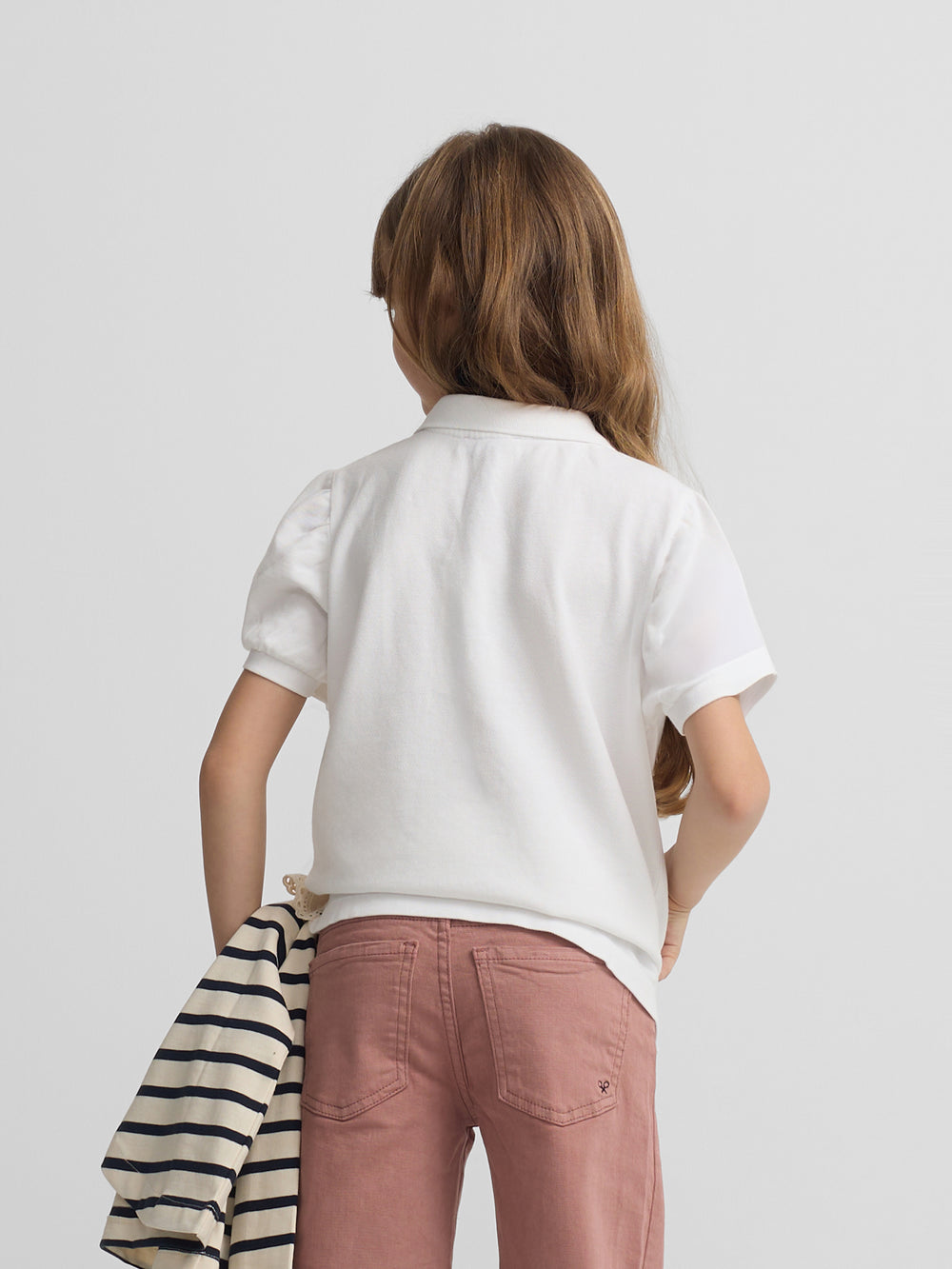 Polo girl clasico blanco